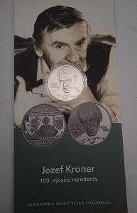 10€/2024 BU - Jozef Kroner - 100. výročie narodenia