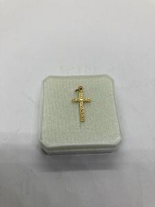 Zlatý prívesok krížik Au585/14 kar. , 0,23 g