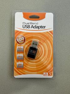 USB W-Fi adaptér dvojpásmový 2,4G/5G