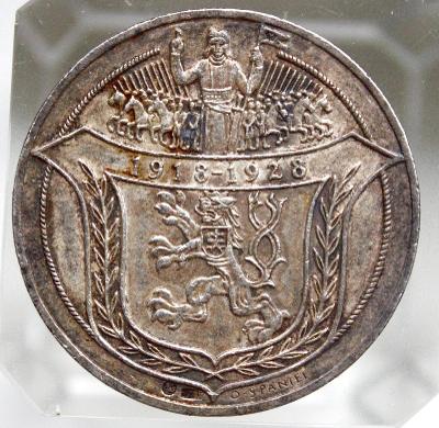 Strieborná medaila - Som razený z Českého Kovu 1928 / Mince (o1/2)