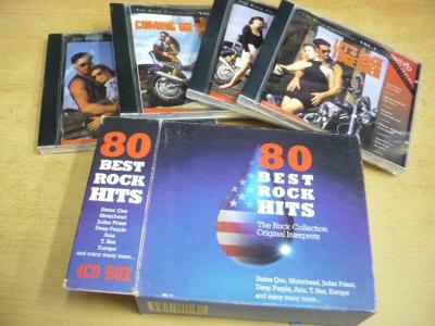 4 CD-BOX: 80 BEST ROCK HITS / T.Rex, Judas Priest, Deep Purple...