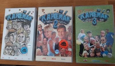 VHS Kameňák 1,2,3 komplet