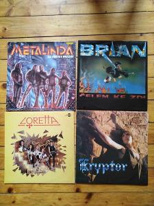 4x LP vinyl metal (BRIAN, KRYPTOR, METALINDA, LORETTA)