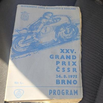 Grand Prix program Brno 1975