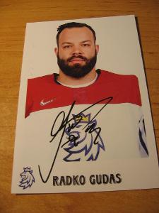 Radko Gudas - ČR - orig.autogram