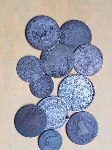Stredovek - Ag mince horšej kvality - 11 kusov