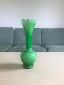1ks zelená váza výška 22cm