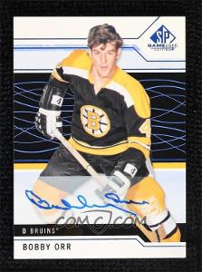 2018-19 Upper Deck SP Game Used - Bobby Orr - Blue Auto #87