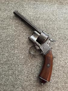 Vzácny Revolver Le Page Moutier vz.1858 centrálnym zápalom