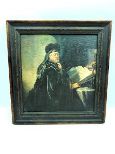 Krásne spracovaný Obraz Rembrand - Učenec v pracovni - reprodukcia