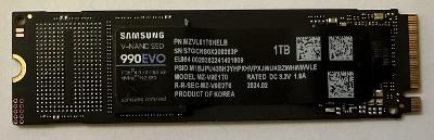 SSD disk Samsung 990 EVO 1TB - rozbalený