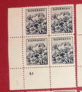 Slovenský štát 1940 ** kvety 49 DZ A1 (P1)