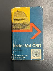 Cestovný poriadok ČSD 1967 - 1968