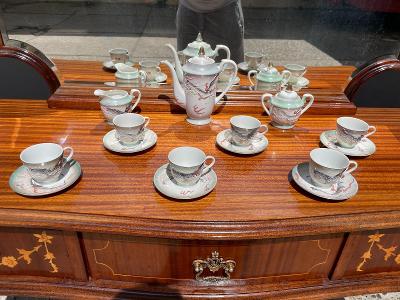 TOP-Luxusní starožitný Japonský čajový servis - Signovaný - Porcelán