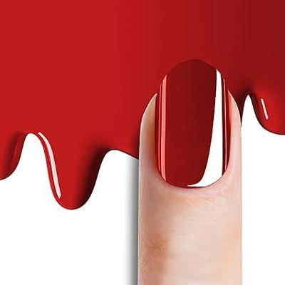 UV gélová fólia na nechty samolepiaca Topánky nagelfolien, Classy Red