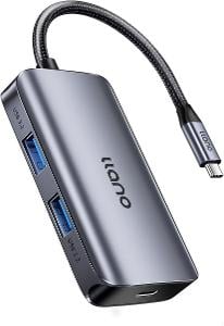 USB-C hub llano/ 2x3.A USB-A/ PD 100W/ 2xUSB-C/ TOP/ Od 1 Kč € |301|