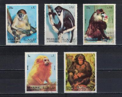 Šardžá 1972 "Monkeys" Michel 1012A-1016A