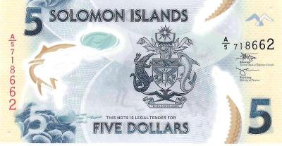 Solomon Islands, 5 dolárov, b.d., Pick 38b, UNC