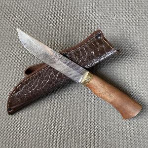 Ruský poľovnícky damaškový nôž, továreň Okské nože