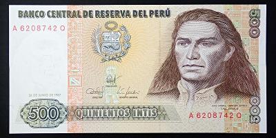 Peru – 500 Intis 1987 UNC
