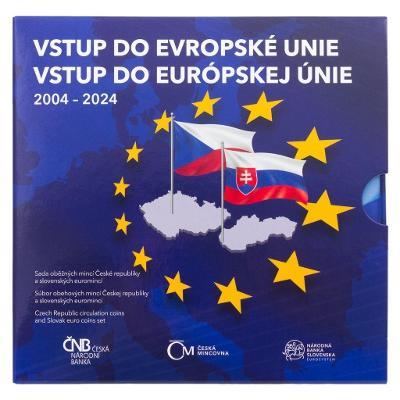 Sada obežných mincí 2024 - Vstup ČR a SR do Európskej únie stand