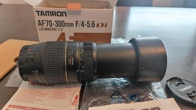 Pre Canon EF/EOS, Tamron AF 70-300m F/4-5.6 Di LD, Macro 1:2, od 1 Kč €!
