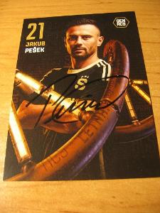Jakub Pešek - Sparta Praha - originálny autogram