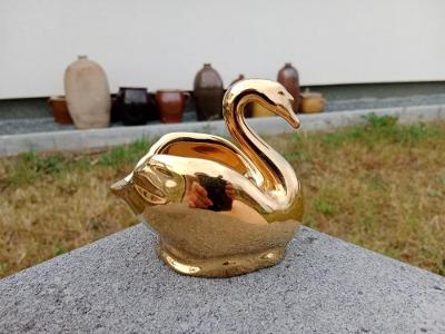 Porcelánová labuť - popelník - Ditmar Urbach   