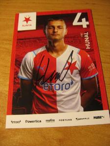 Eric Hunal - Slavia Praha - originálny autogram