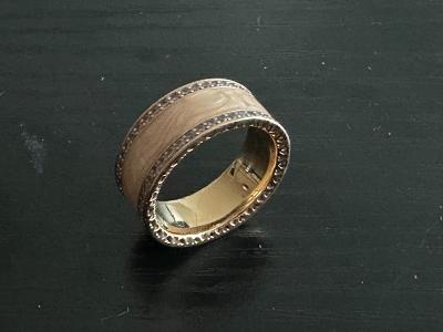 NOVÝ PANDORA Rose GOLD pozlátený dámsky prsteň
