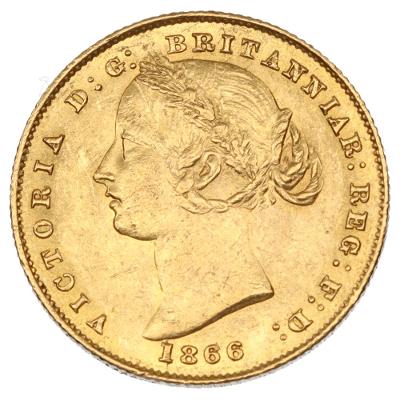 Zlatý Sovereign 1866 Austrália | Kráľovná Victoria | Sydney Mint