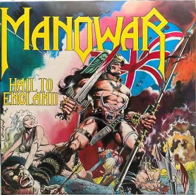 Manowar – Hail To England 1984 UK press Vinyl LP