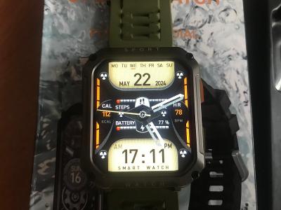 Chytré hodinky sport watch-velký display-Li-ion baterie-bluetooth- Top