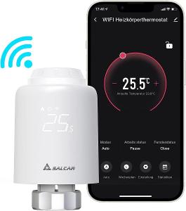 SALCAR - WiFi Inteligentný radiátorový termostat - Alexa a Google