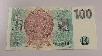 Bankovka 100Kč séria C01 rok 1997