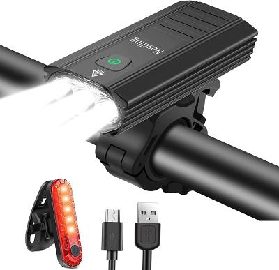 LED svetlá na bicykel / predné a zadné / USB dobíjacie 3000 LM 6 režimov