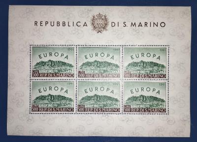 San Maríno 1961 ** Europa komplet mi. 700 PL (200 EUR!!!!)