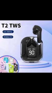 Super bezdrôtové slúchadlá TWS T2-Bluetooth 5.2- TOP stav