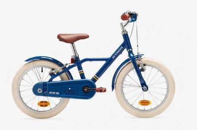 Detské 16" koleso 900 4–6 rokov City BTWIN Super stav Modré 7 kg decathlon
