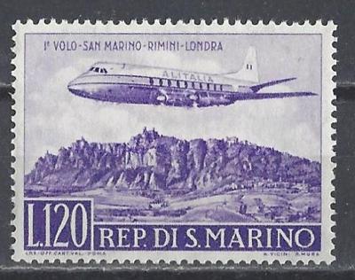 San Maríno 1959 ** letecká komplet mi. 618