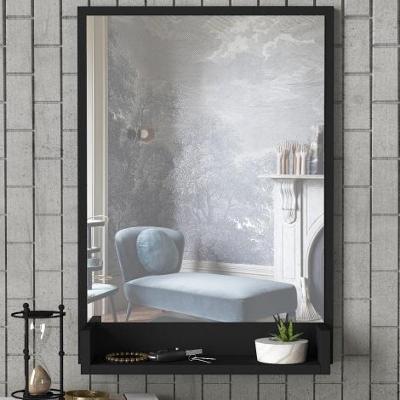 Nástenné zrkadlo COSTA 75x45 cm čierna