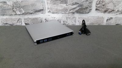 Externá vypaľovačka Blu-Ray, DVD a CD USB 3.0 Strieborná / čierna