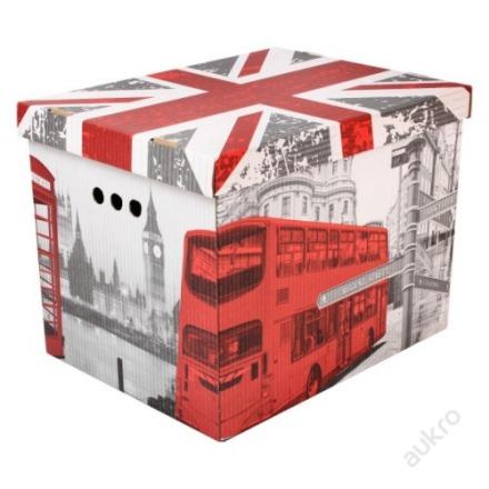 Dekorativní krabice Londýn XL úložný box __ (0001) - Dům a zahrada