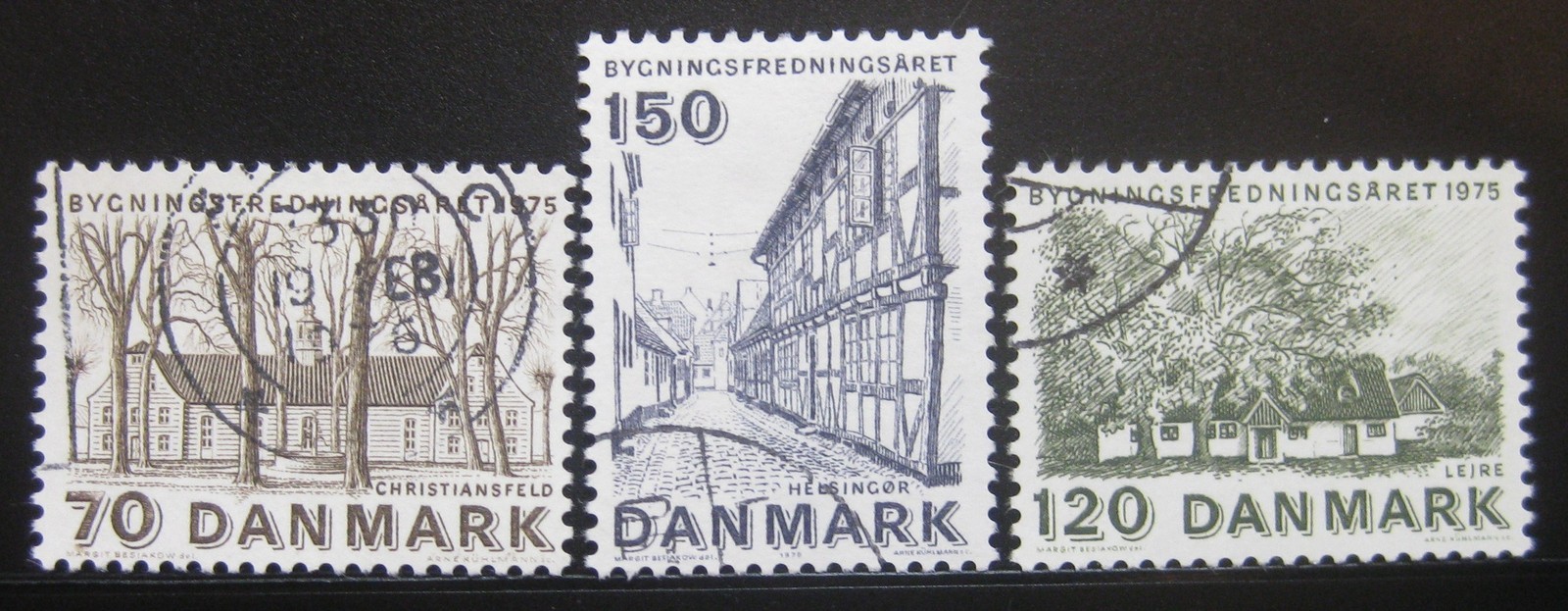 Dánsko 1975 Rok architektury Mi# 592-94 0786 - Známky