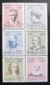 Itálie 1978 Slavní Italové Mi# 1613-18 0824