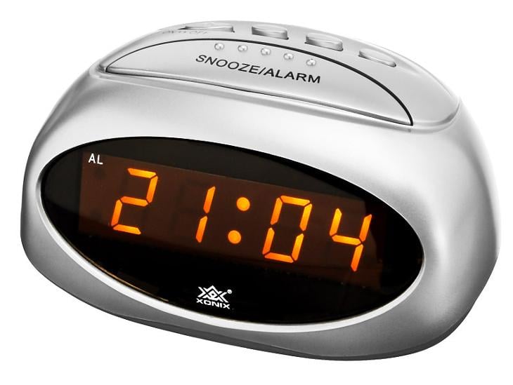 Kompaktní budík XONIX, digitální, alarm + snooze