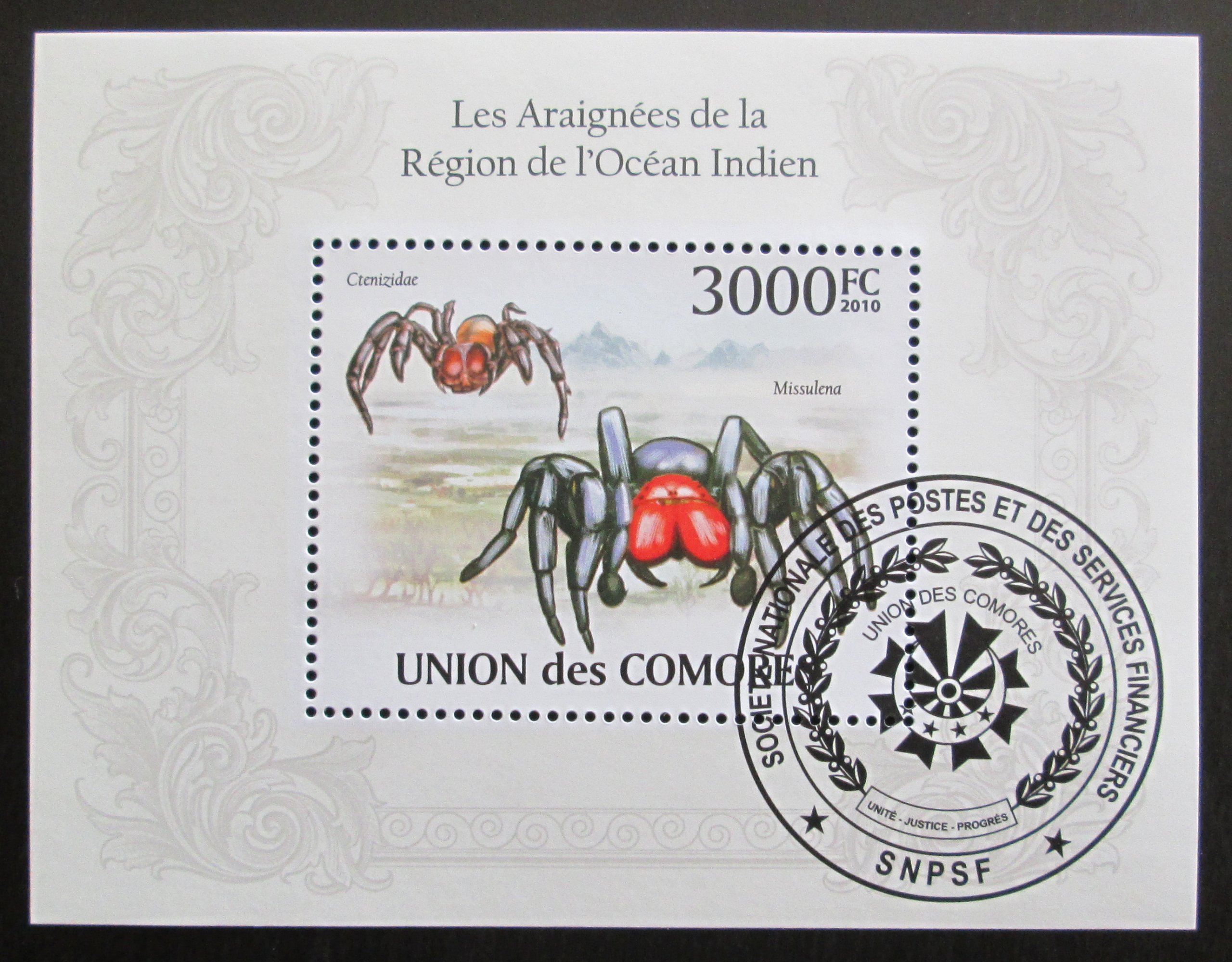 Komory 2009 Pavúky Mi# Bl 571 15€ ZĽAVA - Filatelia