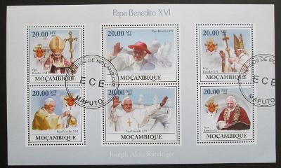 Mozambik 2009 Papež Benedikt XVI Mi# 3343-48 1311