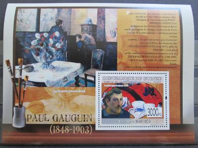 Guinea 2009 Umění, Paul Gauguin Kat 10€ 0166
