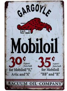Gargoyle Mobil Oil - dekorační cedule 20 x 30 cm